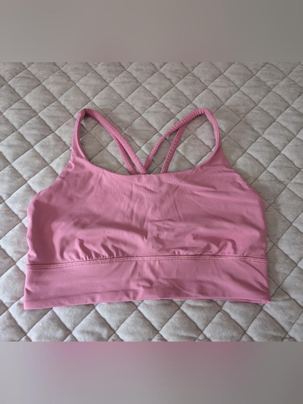 Lululemon Energy Longline Bra, Pink, Size 10